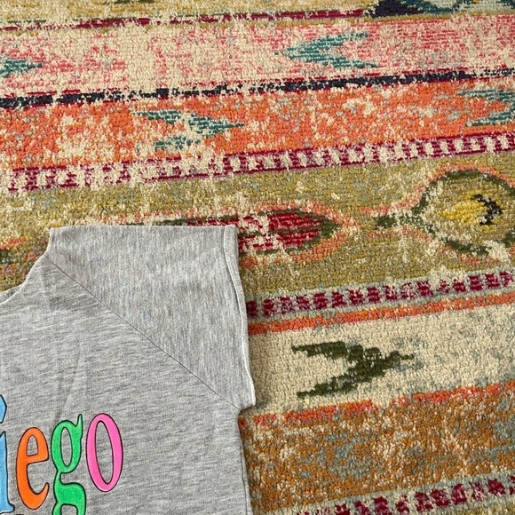 Vintage San Diego California 1980s Shortsleeve Jumper Pullover Sweatshirt - Picture 4 of 5